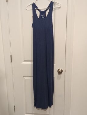 Gilligan & O'Malley Navy Racerback Maxi Dress